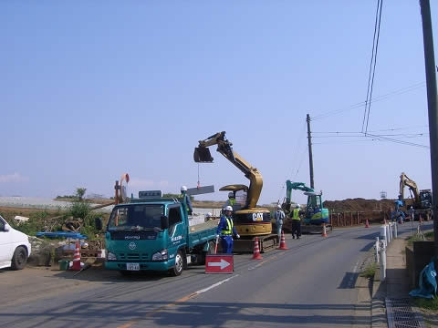 地盤改良工事施工前