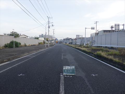 県道舗装工事施工前