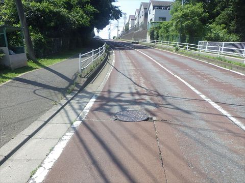 カラー舗装工事施工前