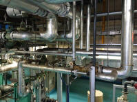 温水プール用蒸気配管系統の自動制御機器及び配管改修工事2