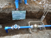 飲料水等の用水を地下水から上水道へ切り替える工事2