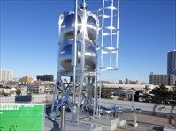 ＦＲＰ製高架水槽からＳＵＳ鋼板製高架水槽に更新する工事1
