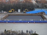 船橋市立高郷小学校の校庭に貯留浸透施設を設置する工事2