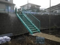 船橋市みやぎ台鉄骨階段を撤去及び新設する工事3