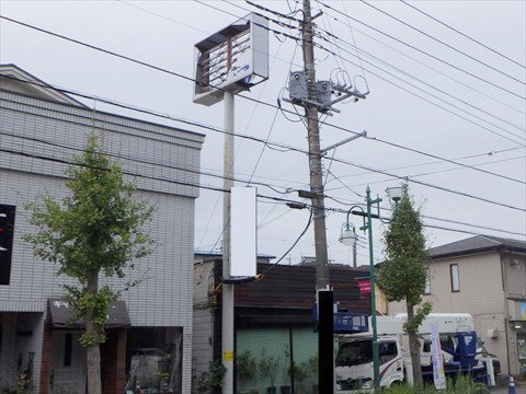 高所看板撤去養生1