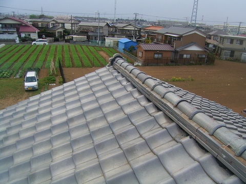 屋根瓦葺き替え工事施工後